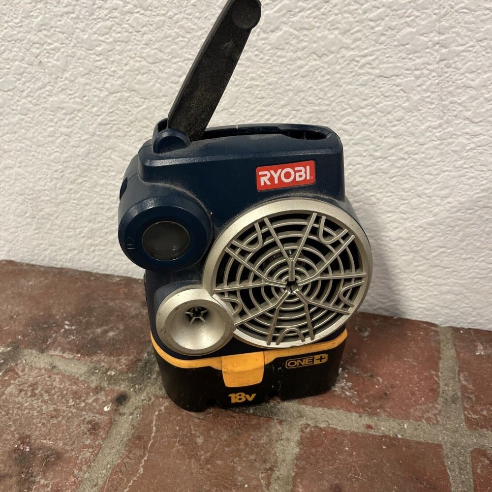 Ryobi 18V One+ P740 FM Radio w/ Auxiliary Input With Battery Not Tested